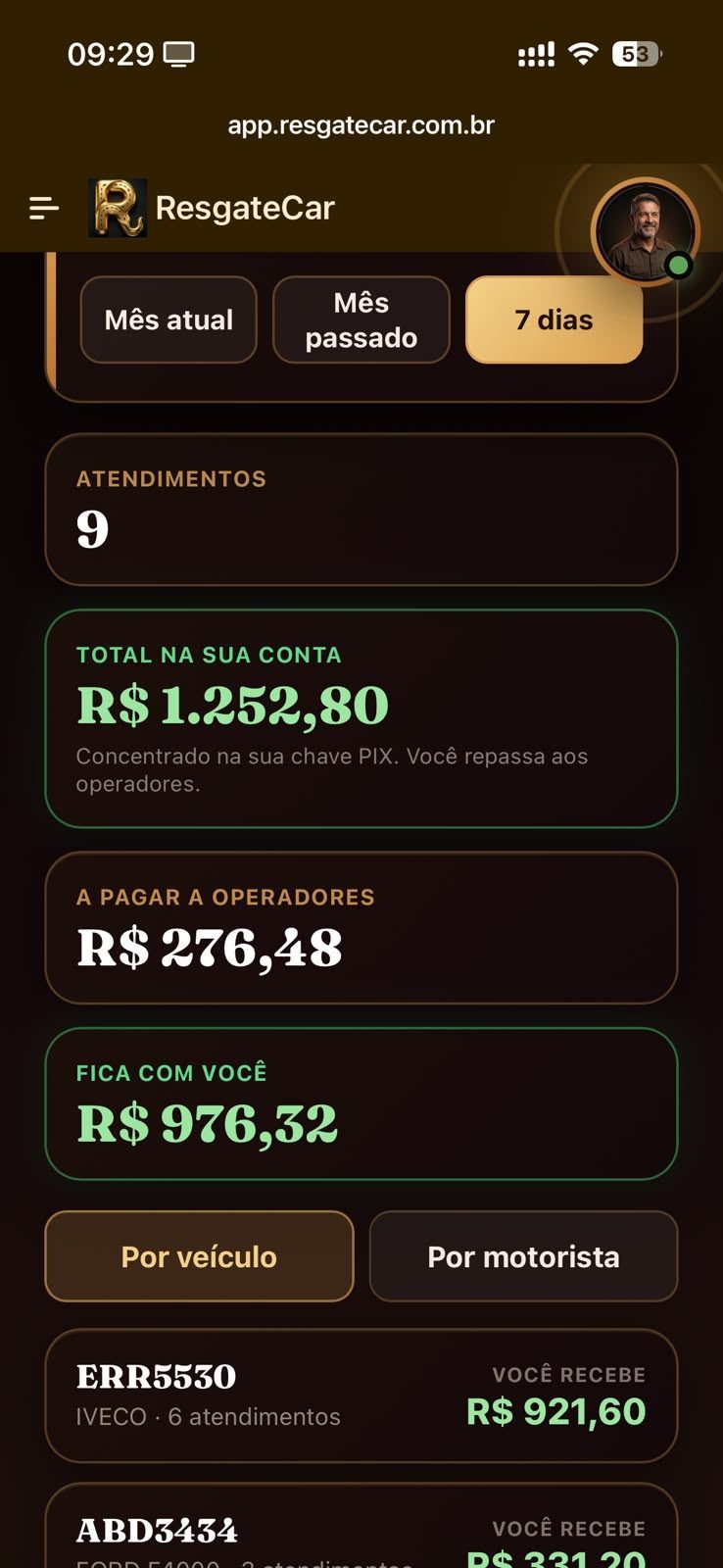 App ResgateCAR socorrista — tela 10